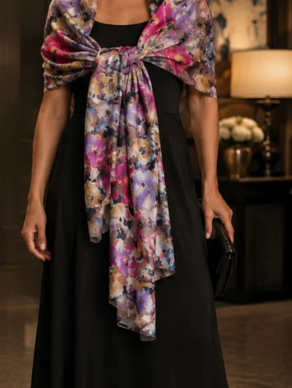 100% wool Wide Long Versatile Chic Designer Pashmina Cover Up floral boho scarf